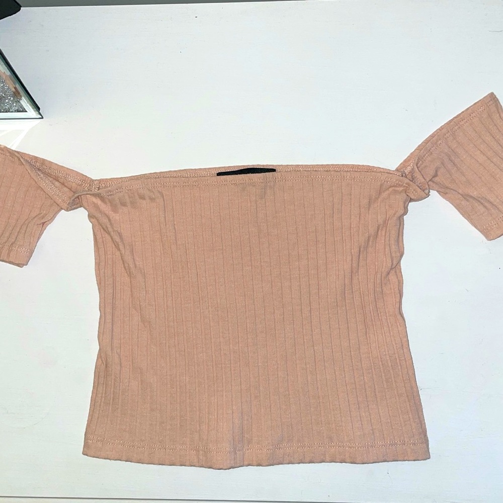 Kendall+Kylie Light Pink Crop Top
